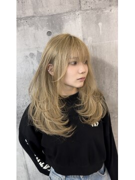 メゾン 心斎橋店(Maison) レイヤーカット/ミルクティーベージュ/心斎橋