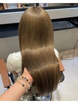 ダブル(W) 艶髪/刀透明感/イエローベージュ/ブリーチカラー