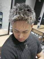 メッツ 原宿(METS) MEN'S/ハイライト×アップバングショート/短髪/スキンフェード