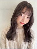 暗め透け感◯グレージュ、ミルクティーグレージュ/福岡天神大名