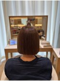 酸性ストレートでツヤボブ