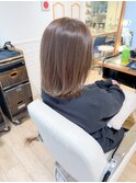 ココアベージュ/ブリーチなしダブルカラー/クラゲヘアー【横浜】