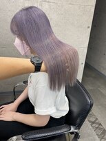 ウル 岡山駅店(ULu.)&nbsp;ハイライトハイトーンダブルカラー20代30代40代前髪長めULu