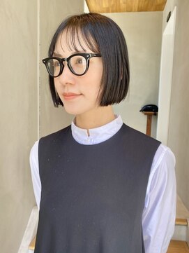 オーリーエトワ 御器所(oorry.etwa) 20代30代黒髪ボブ、ストレートボブナチュラル