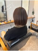 大人切りっぱなしボブ