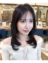 ロンドアベニール 北千住(Lond avenir)&nbsp;韓国顔周り/バタフライカット/ミディアムレイヤーカット北千住