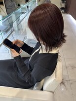 ゴットフロー(GOTTO FLOW)&nbsp;暖色カラー/ブリーチなし/外ハネ/ピンクブラウン