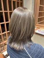 オーガニックトリコ 所沢(organic+tricot)&nbsp;40代50代◎春カラー◎大人グレージュハイライト×ウルフレイヤー