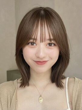 オーラ オモテサンドウ(Aura omotesando) 結べるくびれボブ×柔らか透明感ベージュ