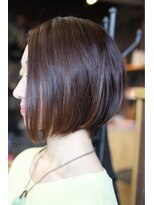 オーバーキャプテンネイキッド(OVER CAPTAIN NAKED) バングレスモード系ハイセンスショートボブ(モードボブ)