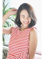 ヘアーサロン ラフリジー(Loufreasy)&nbsp;朝のお手入れ楽チン♪ドーリーミディアムボブ