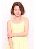 ツヤのあるボブ