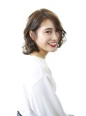柔らか切りっぱなしボブ