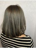 ツヤ髪ハイライトカラーグレージュ ふんわりボブ 2