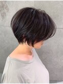 【mag  ginza】立体感丸みショートボブ×ハイライトカラー