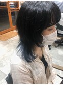 ネイビー×ウルフカット 正木ゆかり