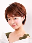 耳に掛けられるひし形ショートボブ/年齢問わずおすすめショート