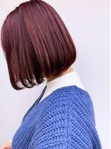 大人かわいいくびれミディラベンダーインナーカラー