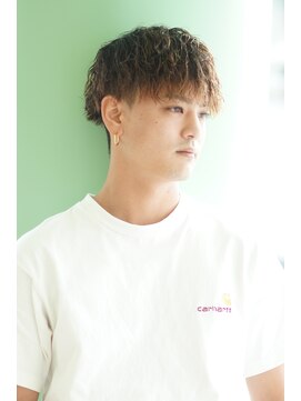 にもう ソフトツイストパーマツーブロックショート1