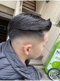 東京バーバー日本橋ビジネスマンフェード風バーバースタイル
