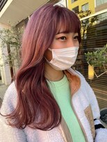 ビーワールド(B WORLD)&nbsp;色落ちも楽しめるハイトーンピンクベージュ【藤枝/髪質改善】