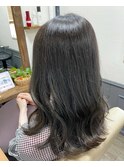 人気透明感カラーダークアッシュグレー【カミケン清明店/福島】