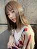 【エイジング】カット＋カラー(ケアカラー＋1100円)＋高濃度水素+オージュア