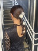 編みおろしヘアセット