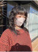 デジタルパーマトリートメントウルフカットオン眉