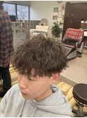 波巻きスパイラルパーマ[西千葉駅/Men's/メンズカット/パーマ]