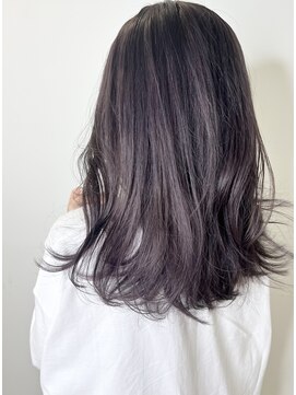 グルグル 札幌大通(GULGUL) パープルシルバー × 透明感艶カラー