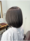 暗髪ボブ