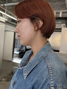 エルメ クラマエ(Elme) ショートボブ×オレンジカラー