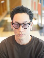 メリケンバーバーショップ コウベ(MERICAN BARBERSHOP KOBE) スパイキーブラックeasypunkショート