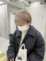 ミーム 原宿 表参道(meme)&nbsp;☆ハイトーンブリーチミルクティーカラーホワイトベージュカラー