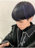 刈り上げショート/刈り上げマッシュショート/インナーカラー