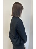 平行ボブ☆透明感グレージュ