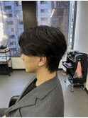 ナチュラルモテヘアニュアンスパーマセンターパート