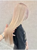 ミディアムヘアデザインカラーフェイスフレーミング暗めカラー