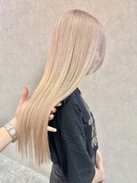 ロンド レア 天神大名店(Lond Le’a) ミディアムヘアデザインカラーフェイスフレーミング暗めカラー