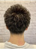 束間パーマショート