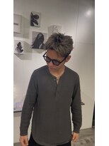 メンズサロン キング 心斎橋店(Men’s salon K!ng)&nbsp;ホワイトメッシュ/ツイスト/ツイスパ/パーマ/メンズ/眉毛/心斎橋