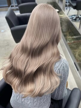 ペレ 栄店(PELE) ミディアムヘア/デザインカラー/フェイスフレーミング/栄