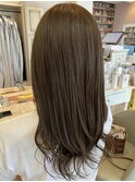 カットカラーアッシュブラウンロング春日井市