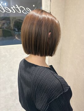 エストレーラ(estrela) 『estrela』大人可愛い30代40代50代 切りっぱなしミニボブ