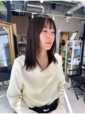 暗めカラー/レイヤーカット/髪質改善/縮毛矯正/銀座