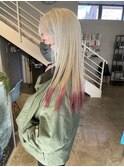 お任せくせ毛カットはハイトーンのダブルカラーにも相性抜群