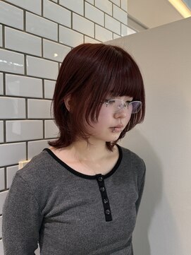 エムサロン 高崎あら町テラス店(emusalon) ［rena］レッドブラウン×ザクザクレイヤーカット