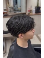 オアゾバーバー(OAZO BARBER)&nbsp;センターパート/ニュアンスパーマ/フェザーパーマ