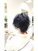 ウルフ無造作パーマ